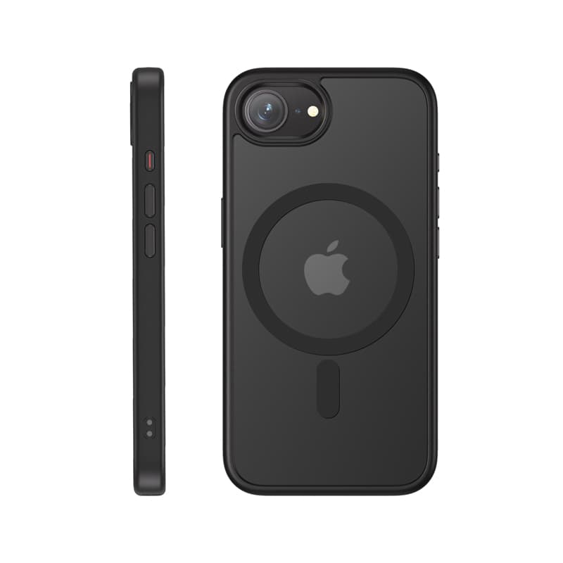 Crong Hybrid Frost MAG Cover - iPhone 17e / 16e MagSafe Case (Black) 4
