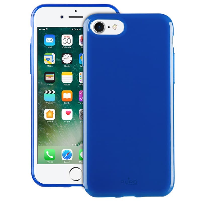 PURO Sunny Kit - Case set for iPhone SE (2022/2020) / 8/7 + foldable sunglasses (blue) 2