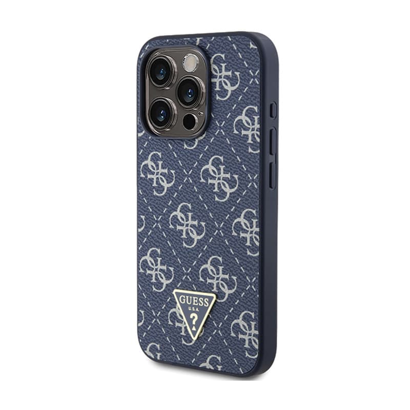 Guess 4G Triangle Metal Logo - Case for iPhone 15 Pro (blue) 2