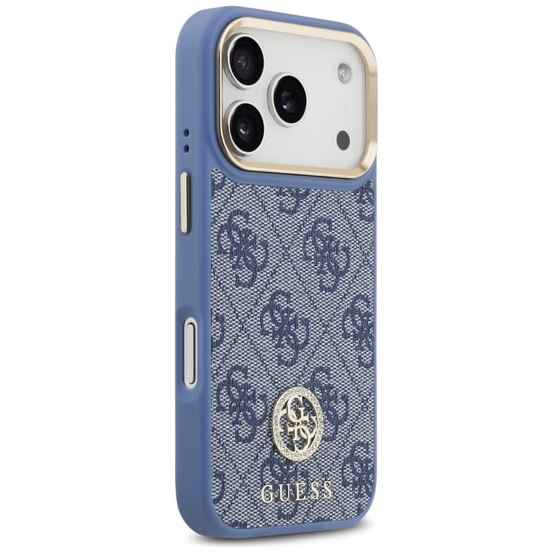 Guess 4G Strass Logo MagSafe - Case iPhone 17 Pro (Blue) 4