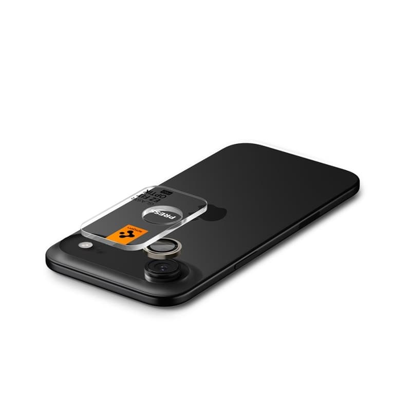 Spigen Optik Pro GLAS.TR EZ Fit Camera Protector 2-Pack - Lens Protector for iPhone Air (2 pcs) (Black) 5