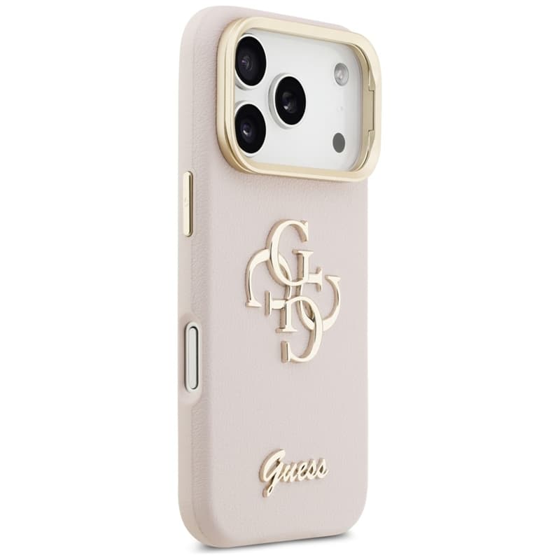 Guess Grained Big 4G & Stand Camera - Case iPhone 17 Pro (pink) 4