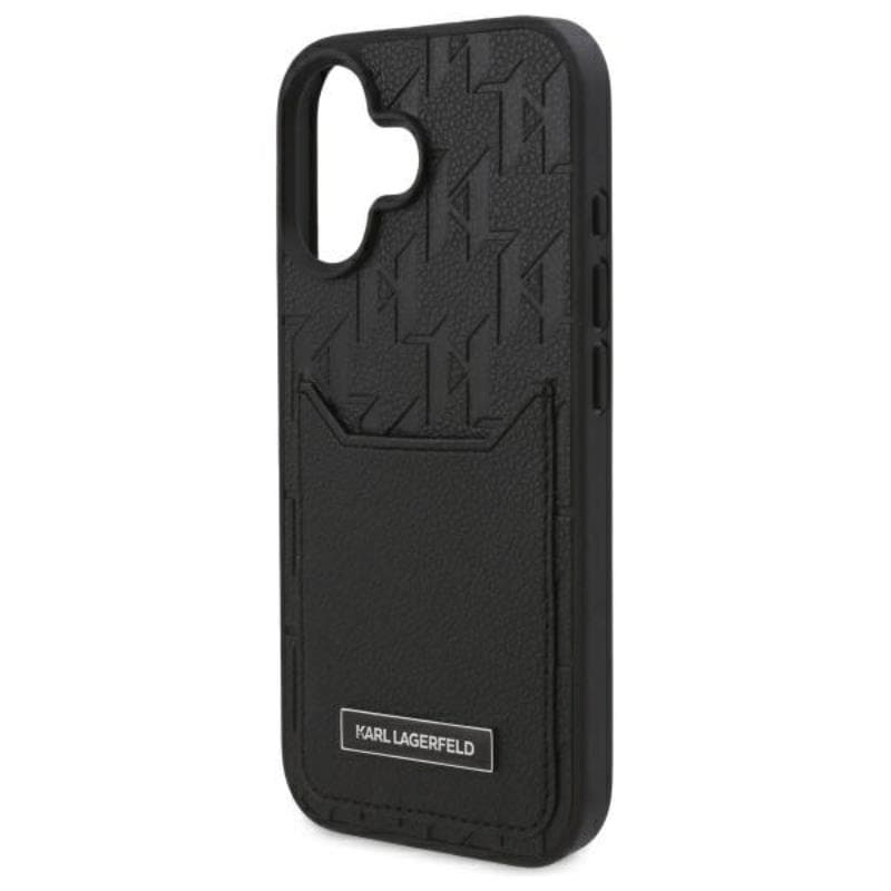 Karl Lagerfeld Cardslots Monogram - Case for iPhone 16 (black) 6