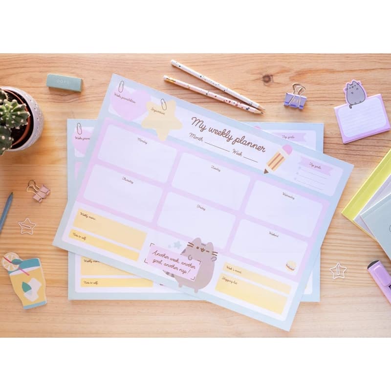 Pusheen - Weekly Planner from the Foodie Collection 54 pages A3 5