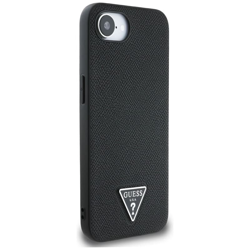 Guess Grained Triangle MagSafe - Case for iPhone 16e (black) 4