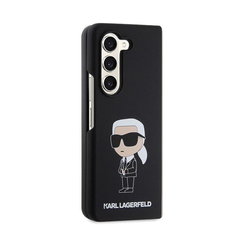 Karl Lagerfeld Silicone Ikonik - Samsung Z Fold 5 Case (black) 5