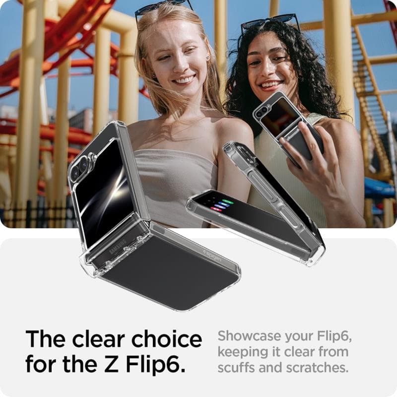 Spigen Ultra Hybrid Pro - Case for Samsung Galaxy Z Flip 6 (Crystal Clear) 8