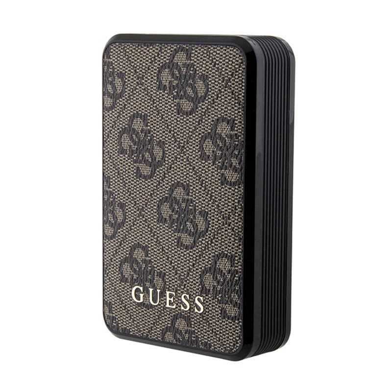 Guess 4G Leather Metal Logo - Power Bank 10000 mAh 18W (brown) 1