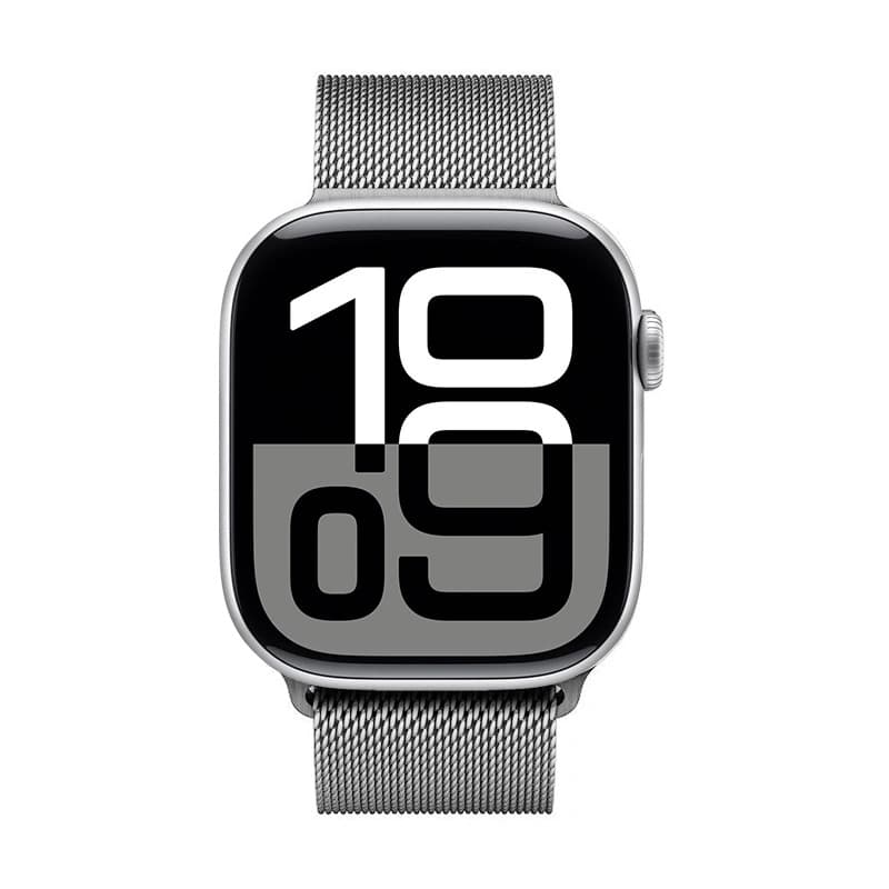 Crong Milano Steel - Stainless Steel Strap for Apple Watch 38/40/41/42 mm (Silver) 2