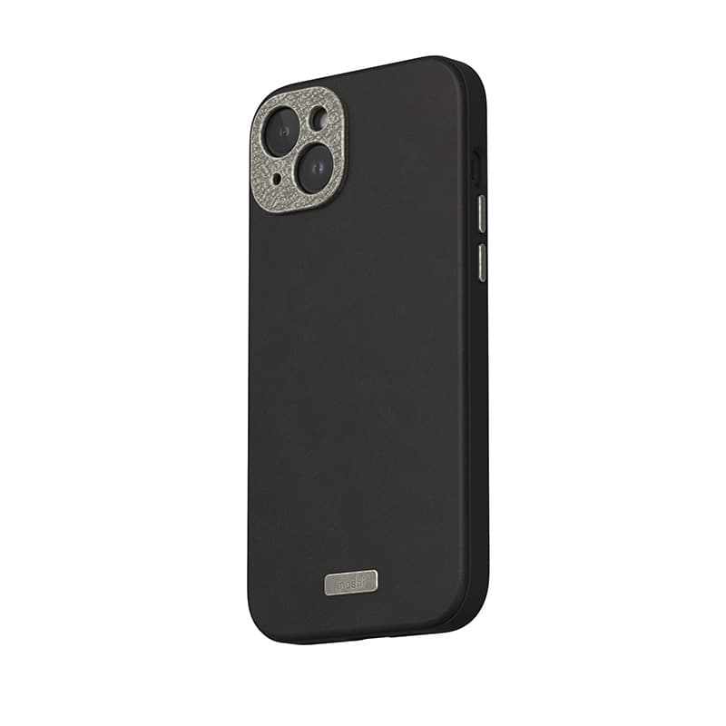 Moshi Napa MagSafe - Leather case for iPhone 15 Plus (Midnight Black) 2