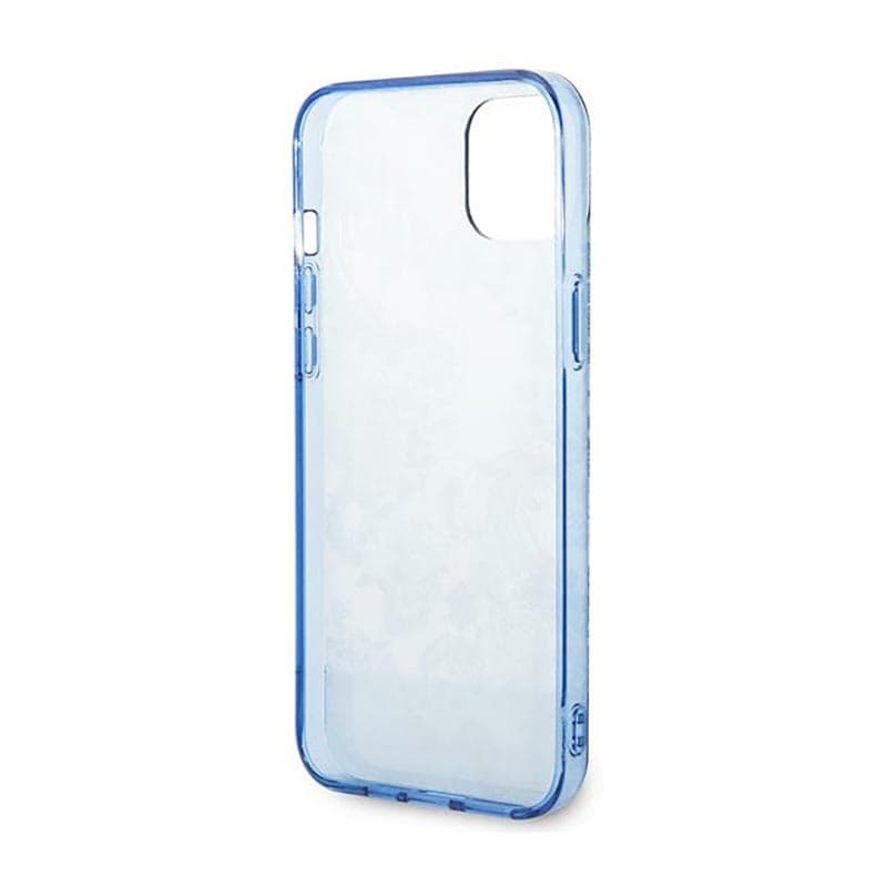 Guess Porcelain Collection - Case for iPhone 14 Plus (Blue) 7