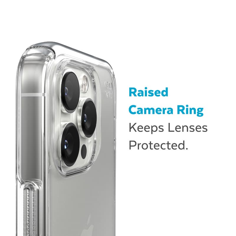 Speck Presidio Perfect-Clear - iPhone 14 Pro Case with MICROBAN Coating (Clear) 7