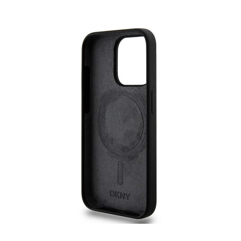 DKNY Liquid Silicone White Printed Logo MagSafe - Case for iPhone 14 Pro (black) 7