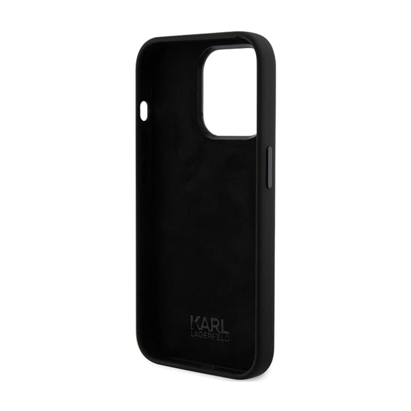 Karl Lagerfeld Silicone Karl & Choupette Heads - iPhone 15 Pro Max Case (Black) 7
