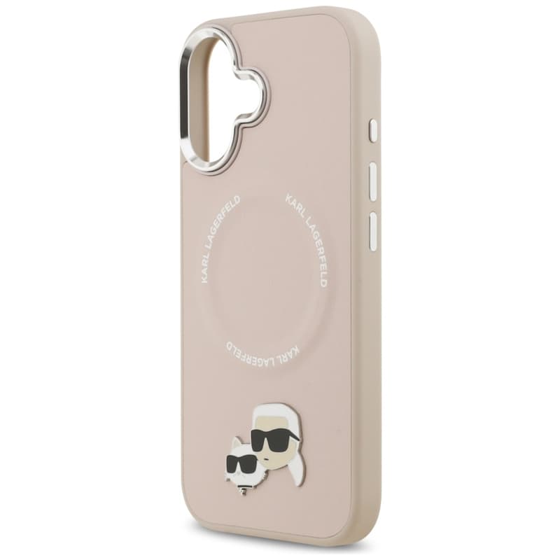 Karl Lagerfeld Karl & Choupette Pins MagSafe - Case for iPhone 17 (pink) 6