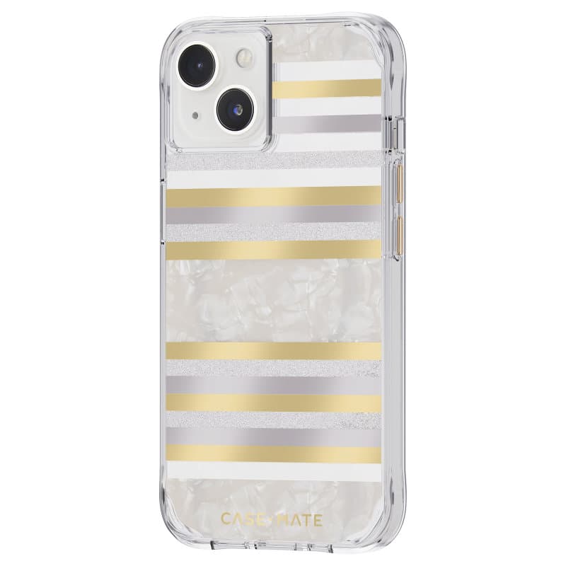 Case-Mate Pearl Stripes MagSafe - Case decorated with mother-of-pearl for iPhone 14 / iPhone 13 (Pearl Stripes) 3