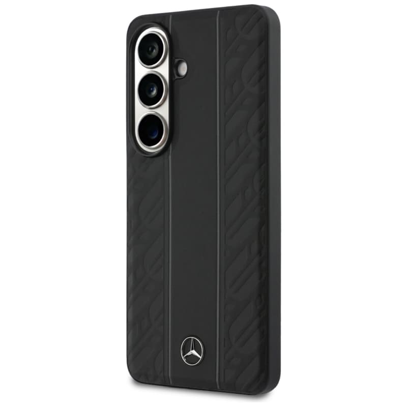 Mercedes Laurel Leaves Vertical Stripes MagSafe Case for Samsung Galaxy S26 (Black) 2