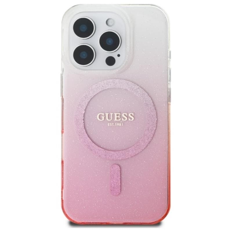 Guess IML Glitter Gradient MagSafe - Case for iPhone 16 Pro Max (Pink) 3