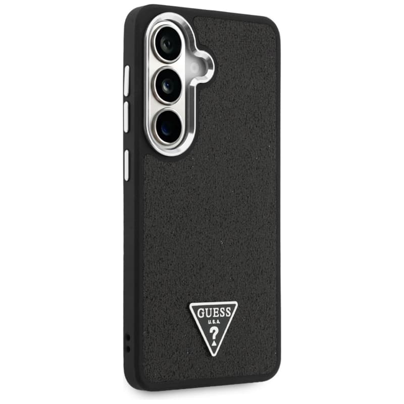 Guess Fixed Glitter Triangle MagSafe - Samsung Galaxy S26 Case (Black) 4