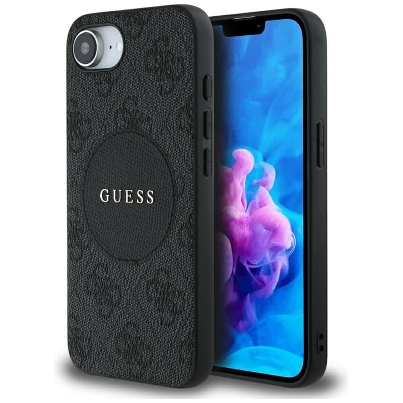 Guess 4G Circle Classic Logo MagSafe - Case for iPhone 16e (black) 1