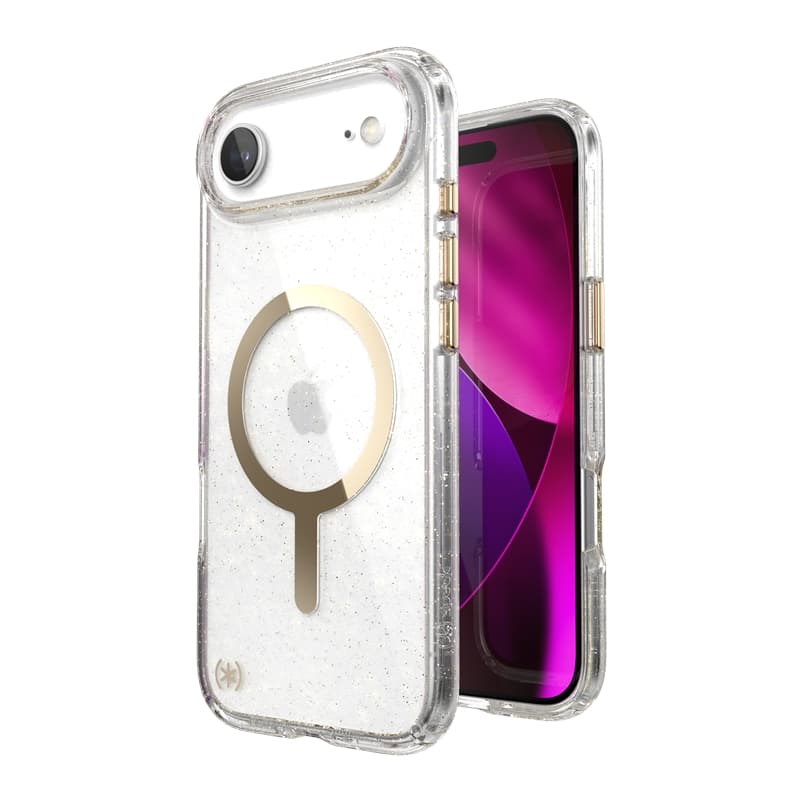 Speck Presidio Lux MagSafe - iPhone Air Case (Glitter / Gold Metallic) 1