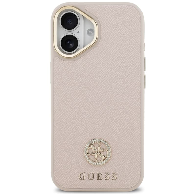 Guess Grained Strass Logo MagSafe - Case iPhone 17 (pink) 3