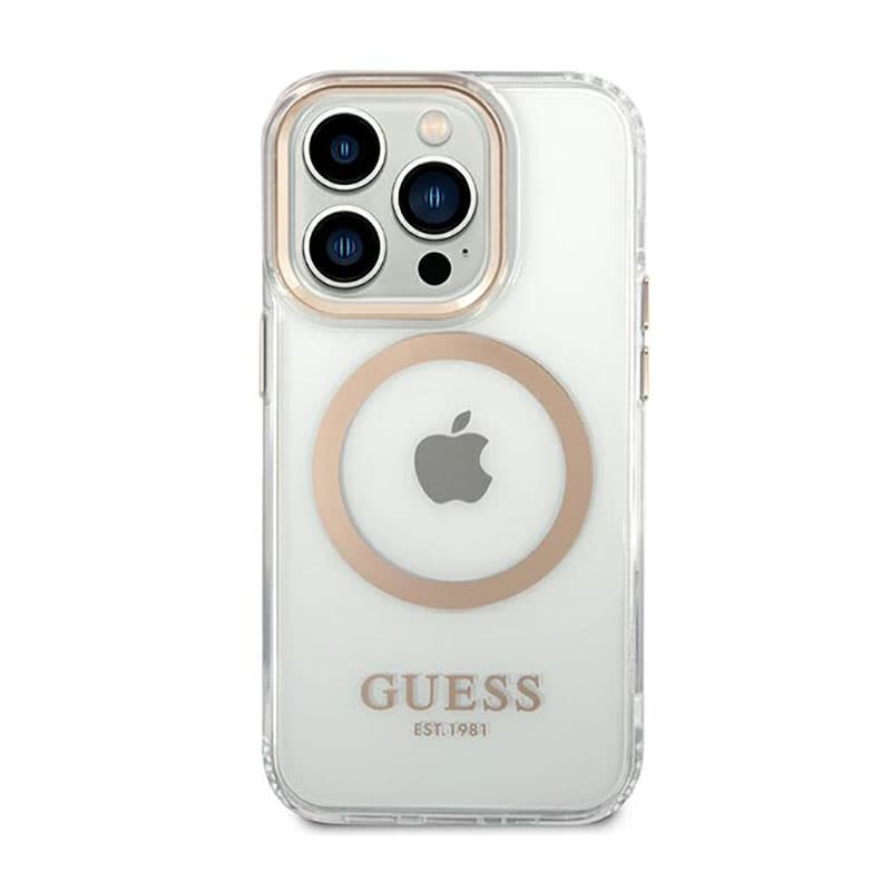 Guess Metal Outline MagSafe - Case for iPhone 14 Pro (Clear) 3