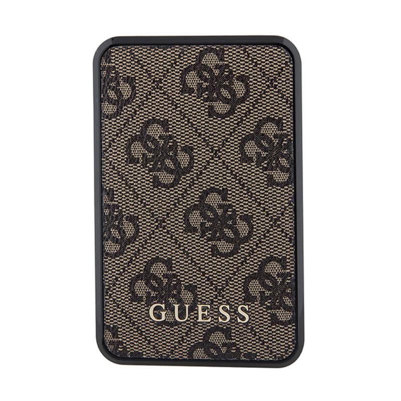 Guess 4G Leather Metal Logo - Power Bank 10000 mAh 18W (brown) 2