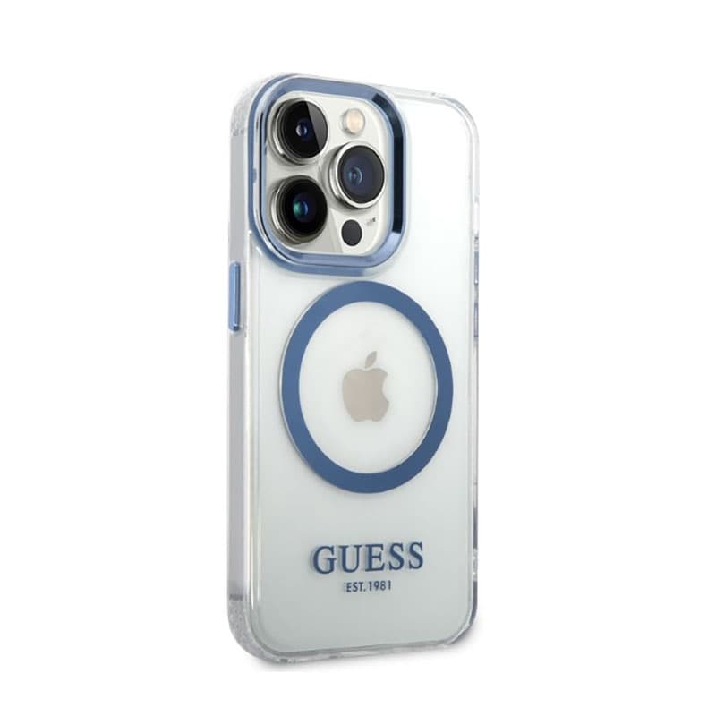 Guess Metal Outline MagSafe - Case for iPhone 14 Pro (Clear) 4