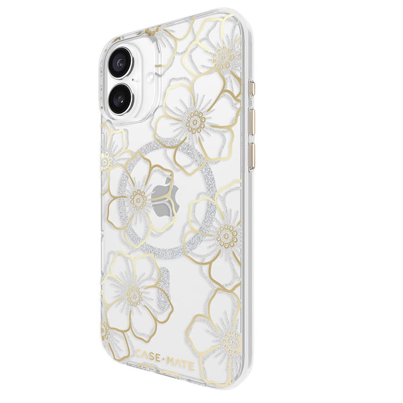 Case-Mate Floral Gems MagSafe - Case for iPhone 16 Plus (Gold) 4