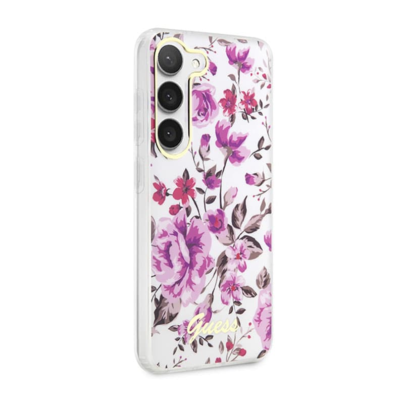 Guess Flower Collection - Case for Samsung Galaxy S23 (White) 4