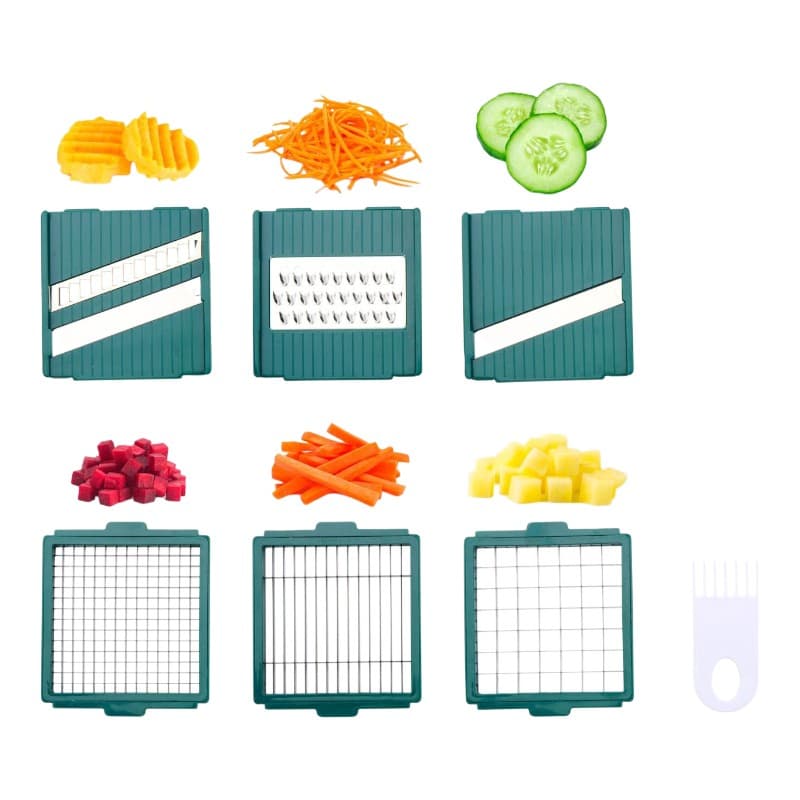 Alpina - Mandoline / multifunctional vegetable slicer with 6 blades 27.5x11x10.8 cm 3