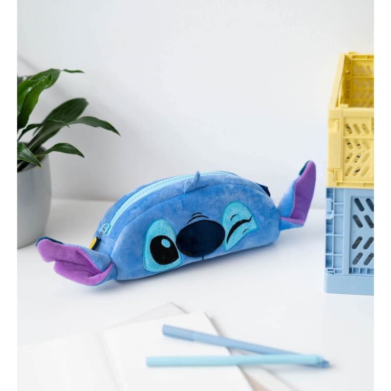 Disney Stitch - Plush Pencil Case for Supplies 4