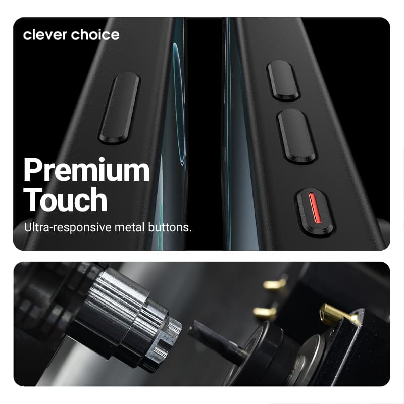 Crong Hybrid Frost MAG Cover - MagSafe iPhone 17 Case (Black) 2