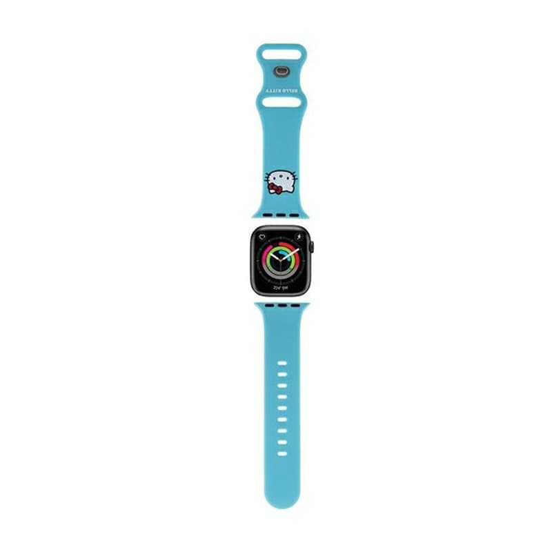Hello Kitty Silicone Kitty Head - Strap for Apple Watch 38/40/41 mm (blue) 1