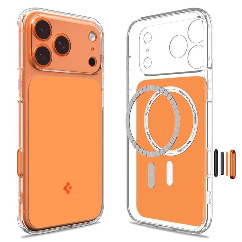 Spigen Ultra Hybrid T Mag MagSafe - Case for iPhone 17 Pro (Glossy Orange) 2