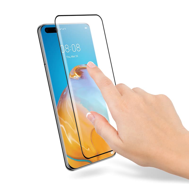 Crong 3D Armour Glass 9H Full Screen Tempered Glass Huawei P40 Pro + installation frame 6