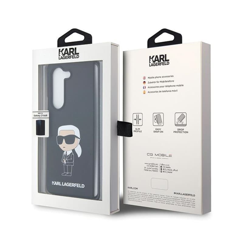 Karl Lagerfeld Silicone Ikonik - Samsung Z Fold 5 Case (black) 7