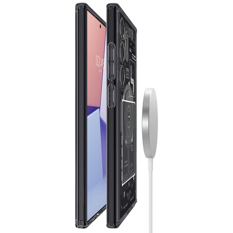 Spigen Ultra Hybrid OneTap Ring MagSafe - Case for Samsung Galaxy S24 Ultra (Zero One) 2
