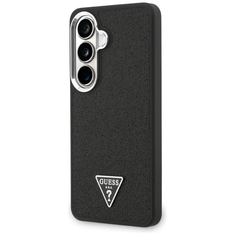 Guess Fixed Glitter Triangle MagSafe - Samsung Galaxy S26 Case (Black) 2