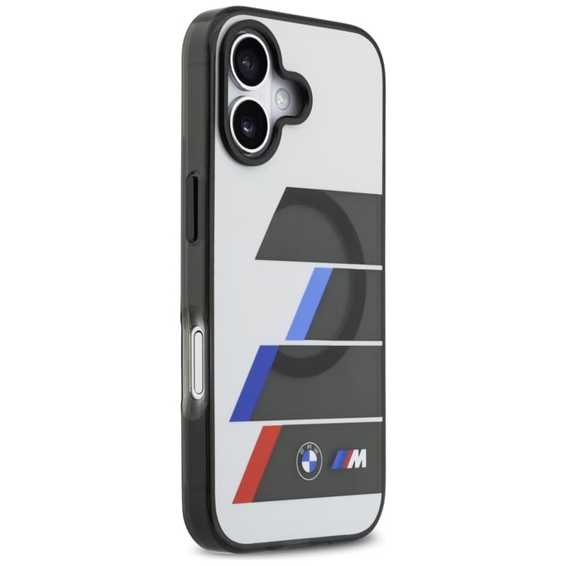 BMW M IML Metal Buttons Tricolor Lines MagSafe - Case iPhone 17 (anthracite) 4