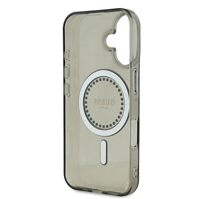 Guess IML Rhinestones MagSafe - Case for iPhone 16 Plus (Black) 7