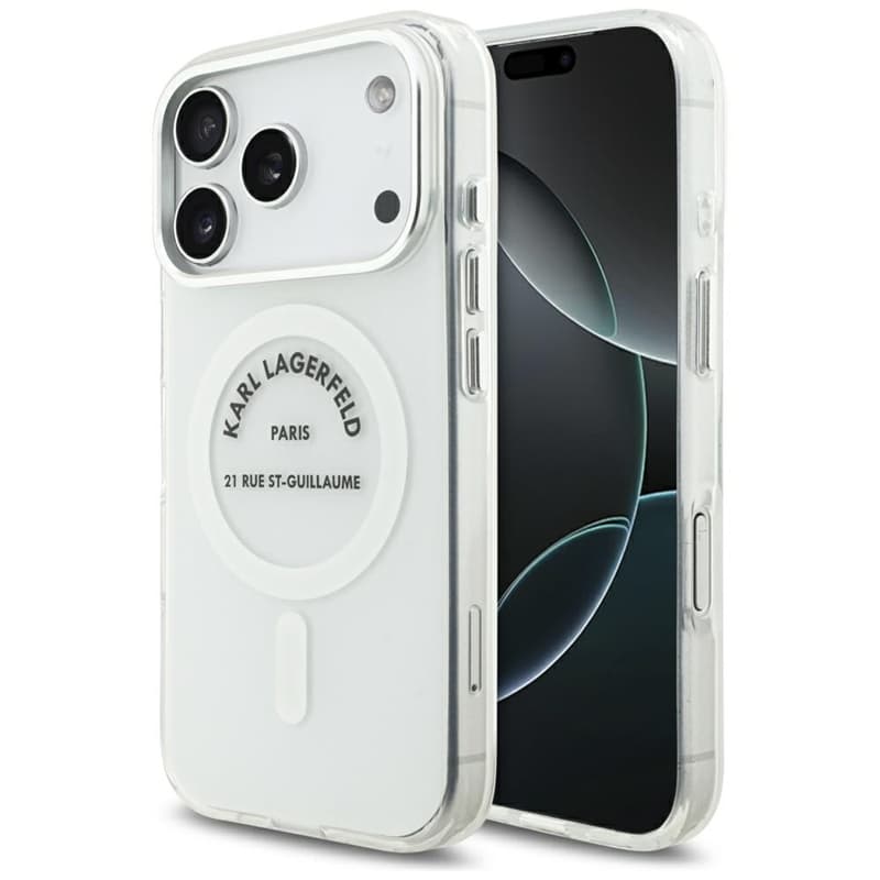 Karl Lagerfeld IML Karl RSG Logo MagSafe - Case for iPhone 17 Pro (transparent)