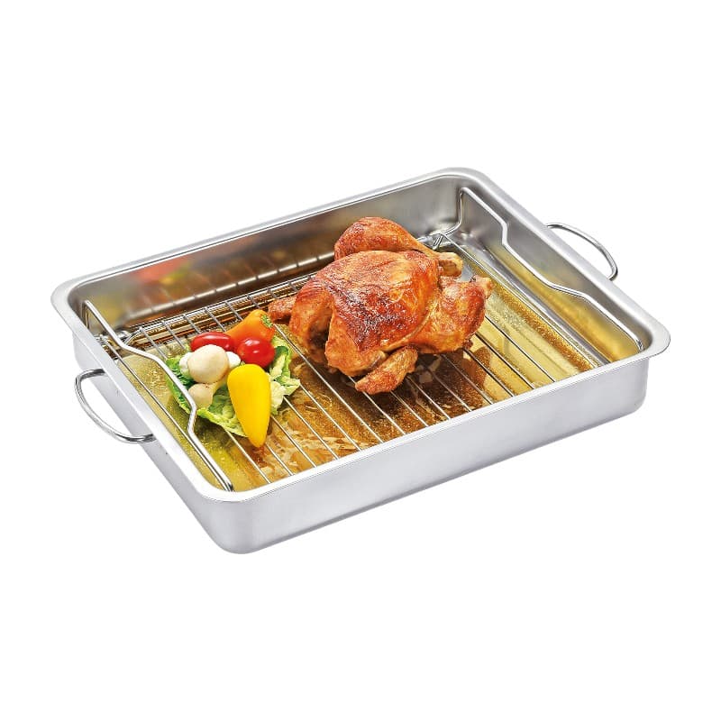 Küchenprofi Style - Stainless Steel Roasting Pan with Rack 40×31.5×6.5 cm 3