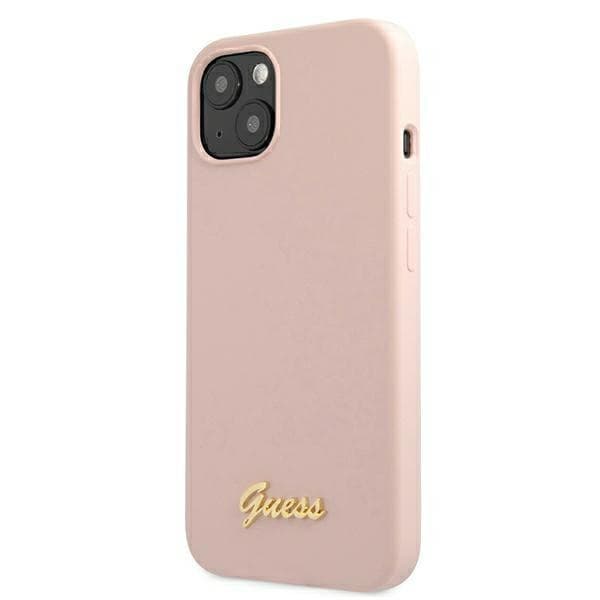 Guess Silicone Script - Case for iPhone 12 / iPhone 12 Pro (pink) 2