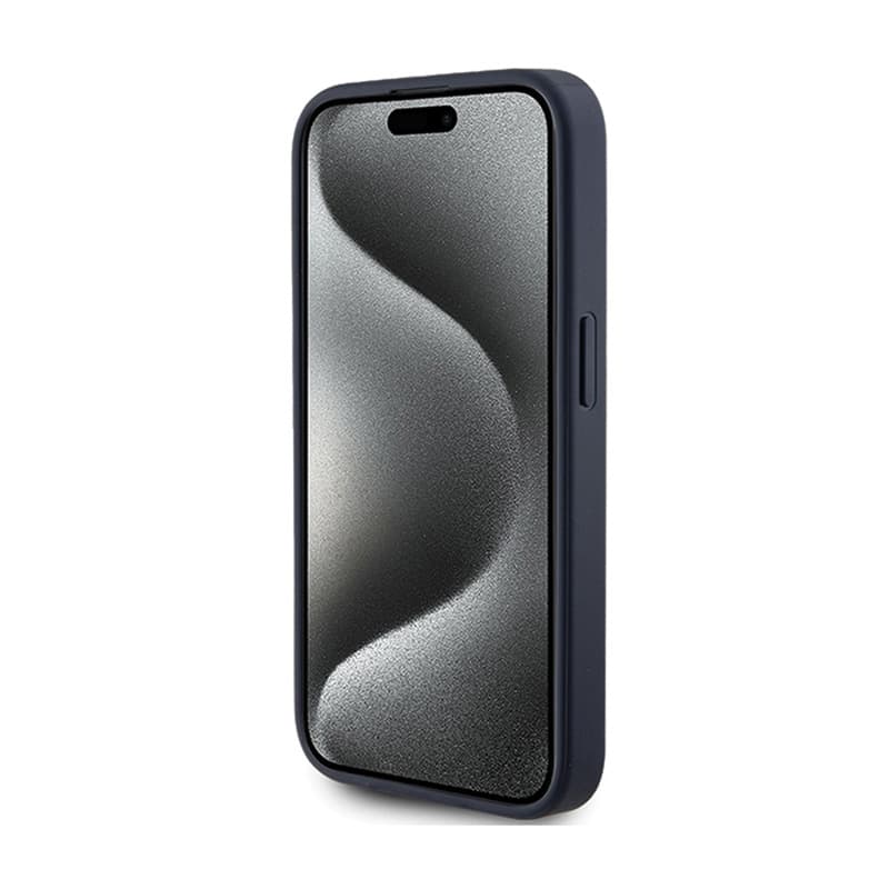 Guess 4G Triangle Metal Logo - Case for iPhone 15 Pro (blue) 5