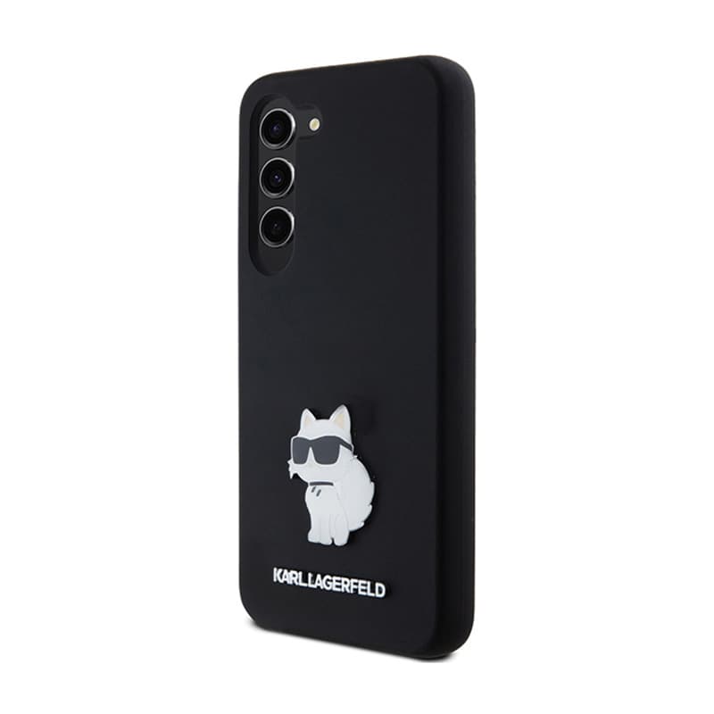 Karl Lagerfeld Silicone Choupette Metal Pin - Case Samsung Galaxy S24 (czarny) 2