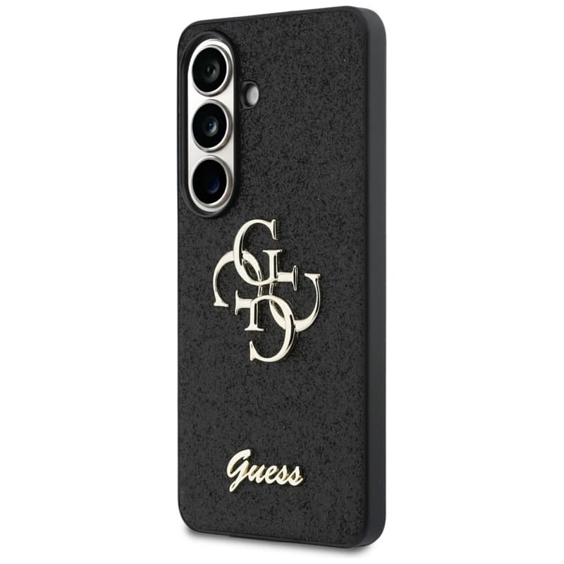 Guess Fixed Glitter Big 4G Metal Logo - Samsung Galaxy S26 Case (Black) 2