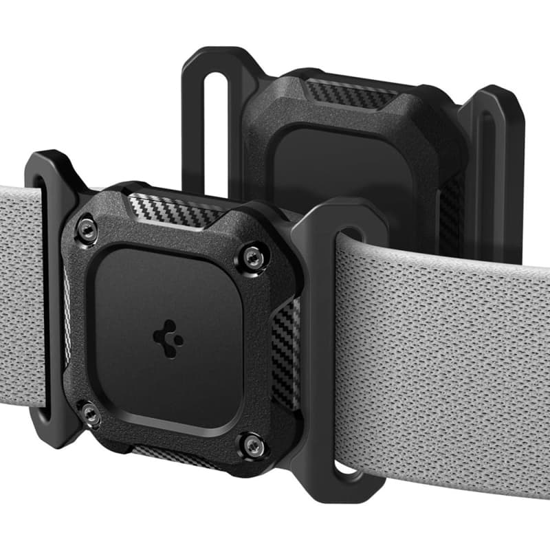 Spigen Tough Armor Pet Collar - Case with Collar Mount for Apple AirTag 1 / 2 (Black) 1