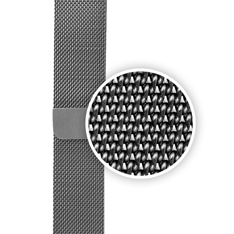 Crong Milano Steel - Stainless Steel Strap for Apple Watch 44/45/46/49 mm (Silver) 5